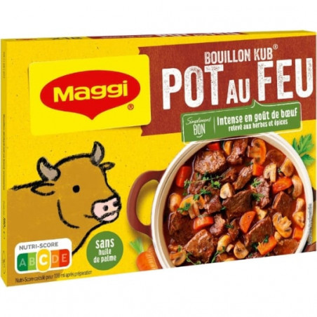 LOT DE 2 - MAGGI - Bouillon Kub  Pot-au-feu - Bouillons - boite de 18 tablettes - 180 g