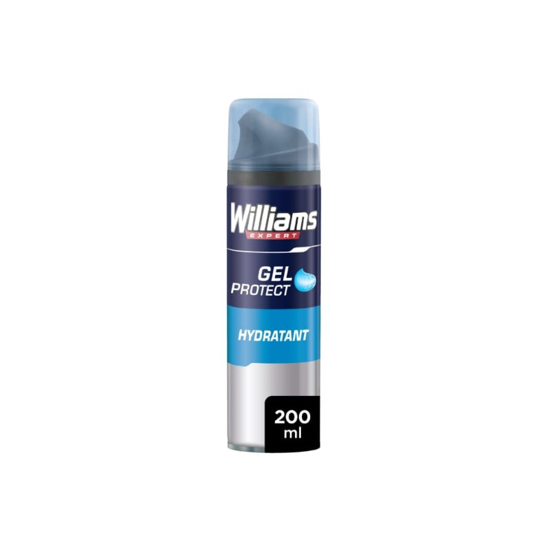 LOT DE 4 - WILLIAMS - Gel à raser Hydratant - bombe de 200 ml