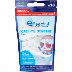 LOT DE 2 - EFISEPTYL - Porte Fil Dentaire - paquet de sachet de 18 Porte Fil Dentaire