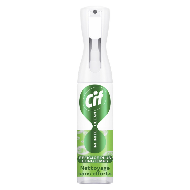LOT DE 3 - CIF - Infinite Clean Citron Citronnelle Probiotiques Nettoyant Ménager Multi-Surfaces - flacon de 280 ml
