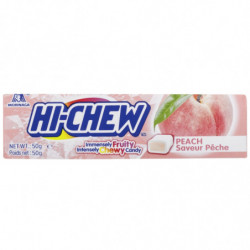 LOT DE 6 - HI-CHEW - Chewing gum à mâcher goût Pêche - étui de 50 g