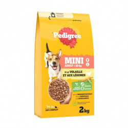 PEDIGREE - Volaille Croquettes pour chien Adulte Mini - boite de 2 kg
