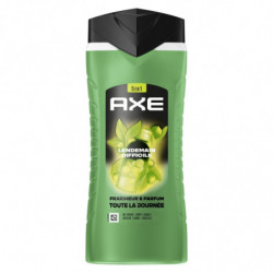 LOT DE 5 - AXE - Lendemain Difficile Gel douche Homme Corps Cheveux Fraîcheur -flacon de 400 ml