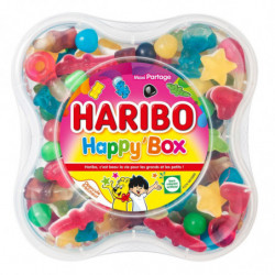 LOT DE 3 - HARIBO - Bonbons Happy Box - boite de 600 g