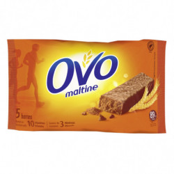OVOMALTINE - Barres énergétiques chocolatées 5 x 20 g - paquet de 100 g