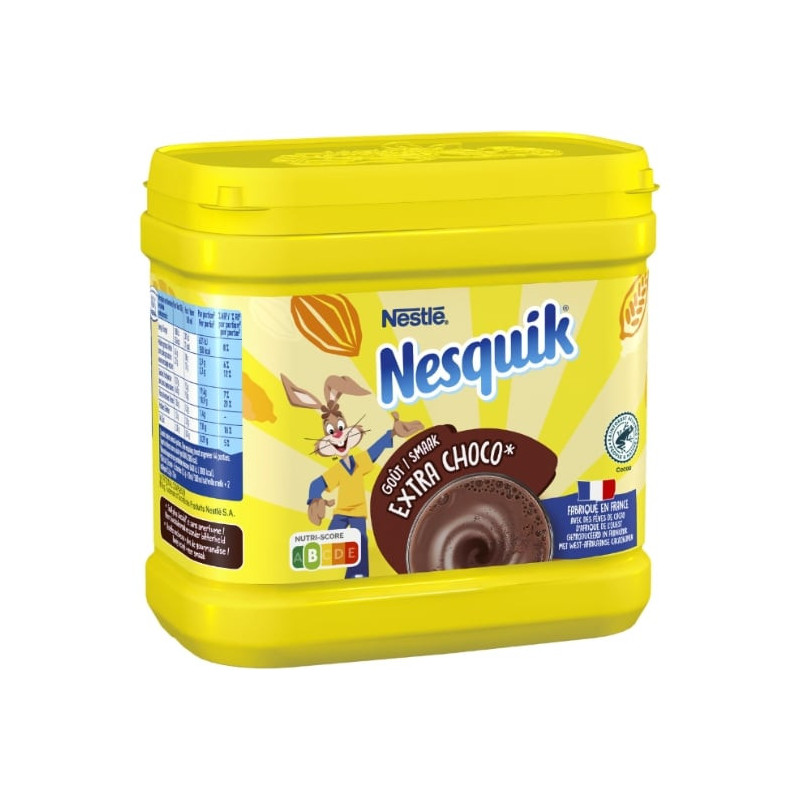 LOT DE 3 - NESQUIK - Extra Choco Boisson Cacaotée Chocolat en poudre -  boite de 600 g