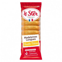 LOT DE 5 - LE STER - Madeleines Longues Nature - paquet de 20 Madeleines - 250 g
