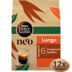 DOLCE GUSTO - NEO Lungo Intensité 6 Café dosettes Compatibles Dolce Gusto NEO - boîte de 12 dosettes