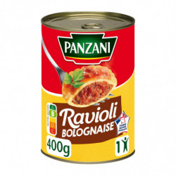 LOT DE 4 - PANZANI - Ravioli Bolognaise - Boîte De 400 g