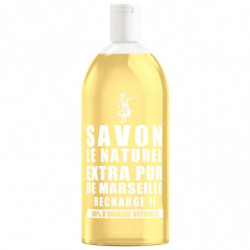 LOT DE 2 - SAVON LE NATUREL - Savon Liquide Extra Pur de Marseille - recharge de 1 L