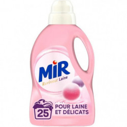 MIR - Laine Délicats Lessive liquide baume de soin 3D 25 lavages - 1.5 L
