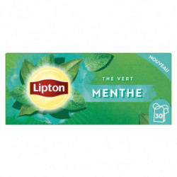 LOT DE 2 - LIPTON - Thé vert Menthe - boite de 30 sachets
