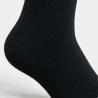 Image 3 (chaussette noire en gros plan) → Zoom matière – Chaussettes SENNA courtes coton respirant – Taille 27-31