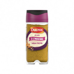 LOT DE 5 - DUCROS - Mélange à l'indienne - Mélange d'épices - flacon de 50 g
