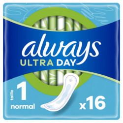 LOT DE 2 - ALWAYS - Ultra Serviettes hygiéniques Normal Taille 1 - 16 serviettes