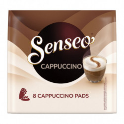 LOT DE 4 - SENSEO - Cappuccino Café dosettes - paquet de 8 dosettes