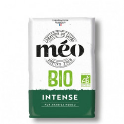 LOT DE 5 - MEO - Intense Café pur Arabica moulu Bio - Paquet de 500 g