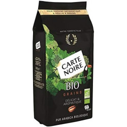 LOT DE 4 - CARTE NOIRE - Café en grains Arabica Bio - paquet de 500 g