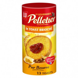 LOT DE 3 - LU - Pelletier Toast Brioché - Biscottes - paquet de 13 toasts - 150 g