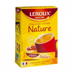 LOT DE 3 - LEROUX - Chicorée soluble Sticks Nature - boite de 20 sticks