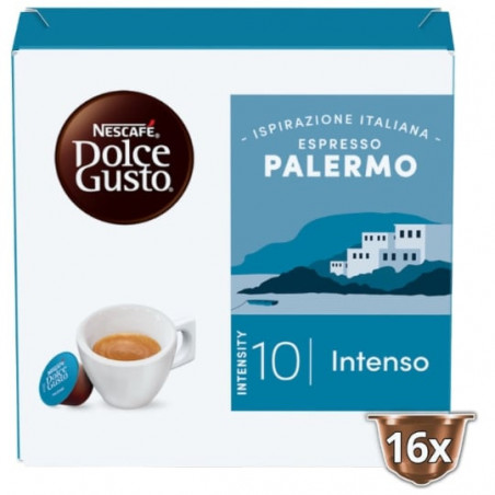 LOT DE 6 - NESCAFE DOLCE GUSTO - Espresso Palermo Café - boite de 16 capsules