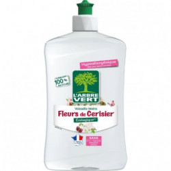 LOT DE 2 - L'ARBRE VERT - Liquide Vaisselle Mains Fleurs de Cerisier - flacon de 500 ml
