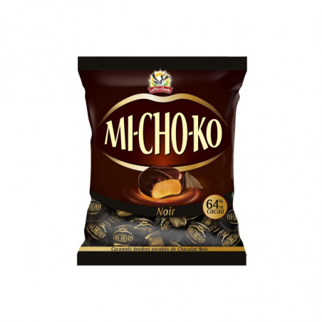 LOT DE 5 - MICHOKO - Bonbons caramel chocolat noir - sachet de 280 g