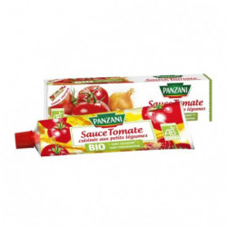 LOT DE 4 - PANZANI - Bio Sauce tomate cuisinée aux petits légumes - tube de 180 g