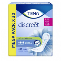 TENA - Discreet Extra - paquet de 30 serviettes hygiéniques