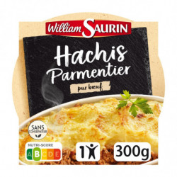 LOT DE 6 - WILLIAM SAURIN - Assiette Micro-Ondable Hachis Parmentier Plat cuisiné - 280 g