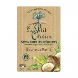 LOT DE 4 - LE PETIT OLIVIER - Savon extra doux surgras au karité - savon de 250 g