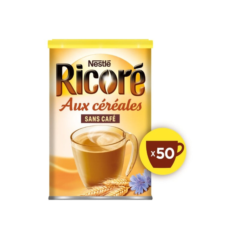 LOT DE 3 - RICORE - Aux Céréales et Chicorée sans café - boite de 250 g