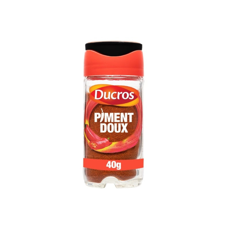 LOT DE 4 - DUCROS - Piment Doux Moulu - flacon de 40 g