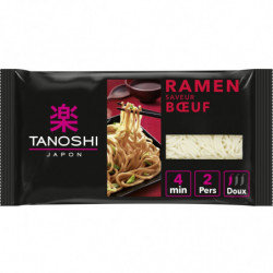 TANOSHI - Ramen Précuites Saveur buf Nouilles Japonaises Instantanées - paquet de 360 g