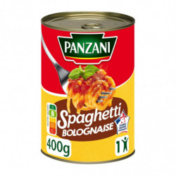 LOT DE 4 - PANZANI - Spaghetti Bolognaise - Boîte De 400 g