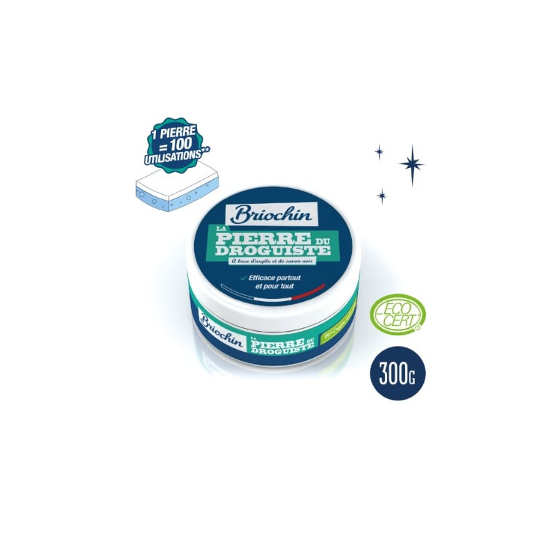 LOT DE 3 - BRIOCHIN - La Pierre Du Droguiste Écocert - boite de 300 g