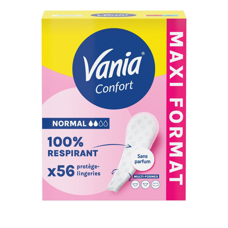 LOT DE 5 - VANIA - Kotydia Flexiform Sans parfum - boîte de 56 protèges-slips