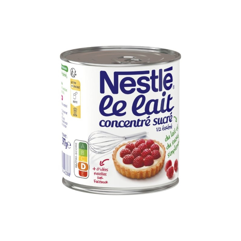 LOT DE 6 - NESTLE - Lait concentré sucré - Boite de 397 g