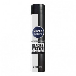 LOT DE 3 - NIVEA MEN - Black White Invisible Original Déodorant spray homme - 200 ml