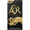 LOT DE 2 - L'OR - Café Espresso Or Absolu Intensité 9 - boite de 10 capsules
