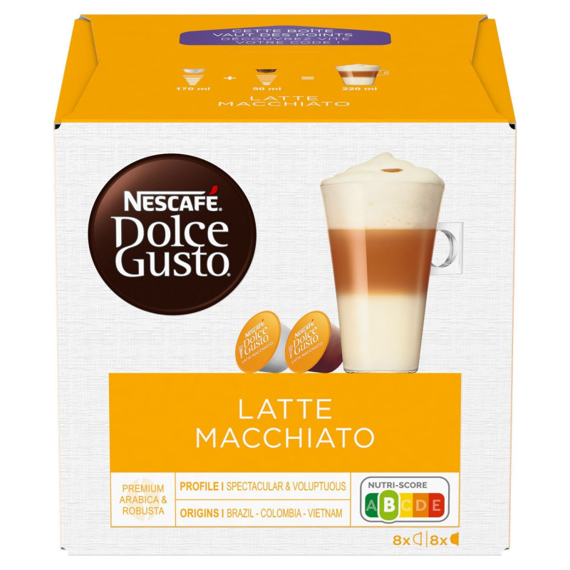 NESCAFE - Dolce Gusto LATTE MACCHIATO - paquet de 16 dosettes