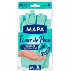 LOT DE 4 - MAPA - Gants de ménage Fleur de peau taille M 7-7 1/2 - Une paire de gants