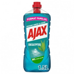 LOT DE 2 - AJAX - Eucalyptus Nettoyant Ménager Sol Multi-Usage Fraîcheur Et Propreté - 1,25 L