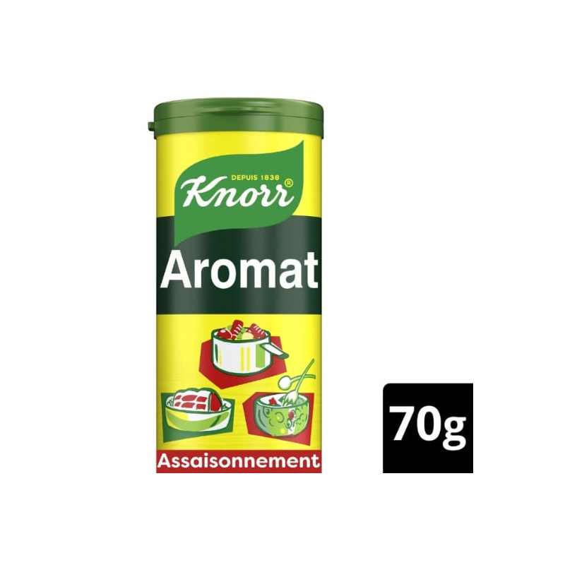 LOT DE 6 - KNORR - Epices Aromat - Bouillons - boite de 70 g