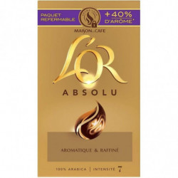 LOT DE 5 - L'OR - Café Moulu Absolu Arabica - paquet de 250 g