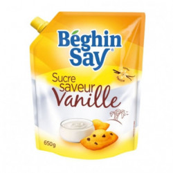 LOT DE 3 - BEGHIN SAY - Sucre poudre vanille - poche de 650 g