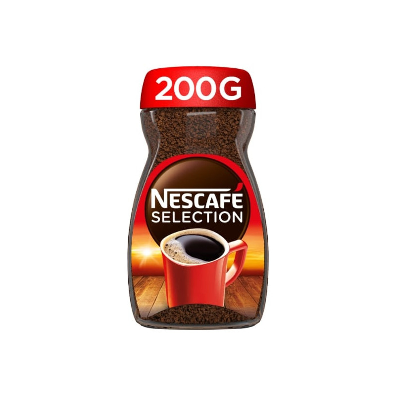 LOT DE 4 - NESCAFE - Sélection Café Soluble - flacon de 200 g