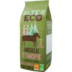 ALTER ECO - Ethiopie Café moulu pur arabica bio - paquet de 500 g