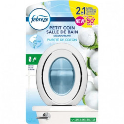 LOT DE 2 - FEBREZE - Désodorisant Petit Coin Et Salle De Bain Pureté De Coton - 7,5 ml