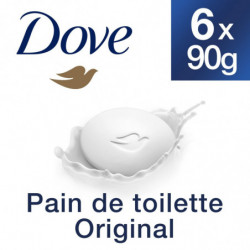 LOT DE 2 - DOVE - Savon Mains Hydratant Beauty Cream Bar - paquet de 6 savons de 90 g